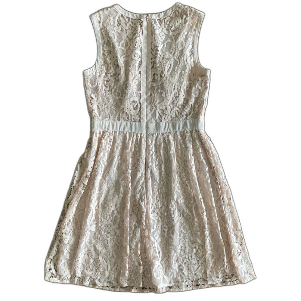 Gianni Bini Cream Lace Sleeveless Dress Women's 6 - Picture 2 of 12